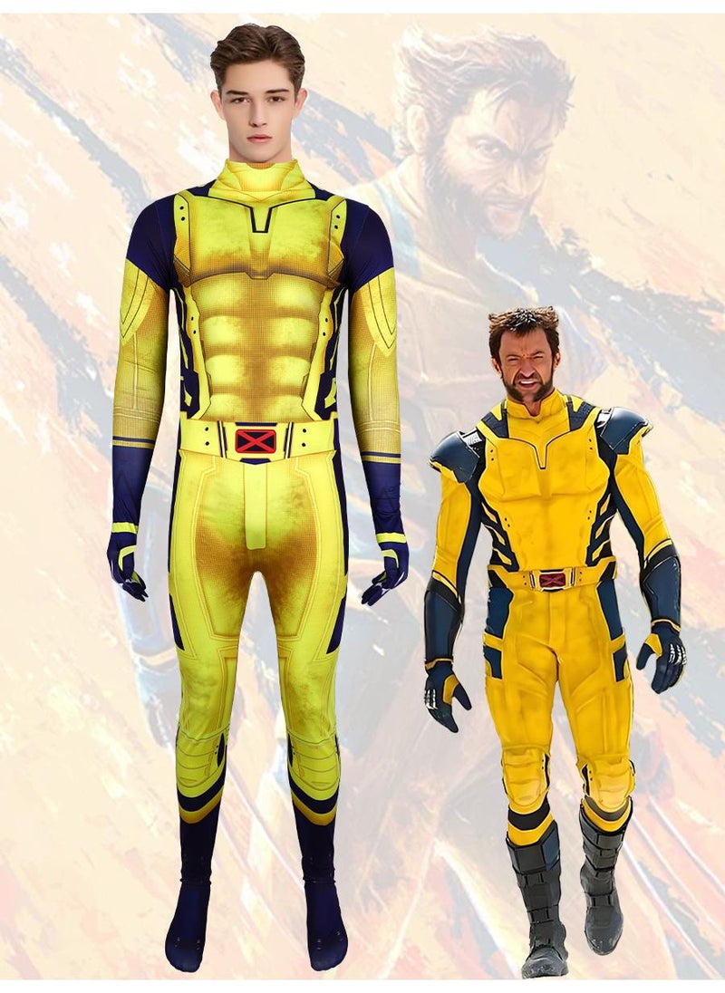 Y&D Movie Deadpool3 Wolverine Cosplay Jumpsuit Costume Suit Outfit Gift en  - Image 1