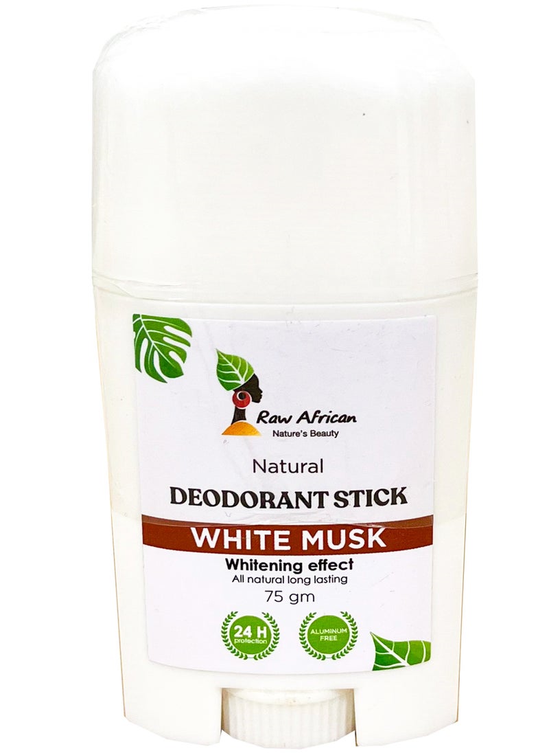 Raw African Raw African Raw Natural Deodorant Wax White Musk - 75 GM  - Image 1