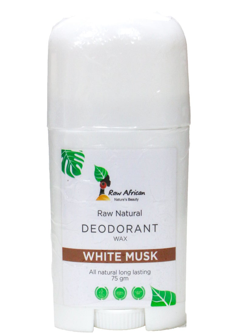 Raw African Raw African Raw Natural Deodorant Wax White Musk - 75 GM  - Image 2