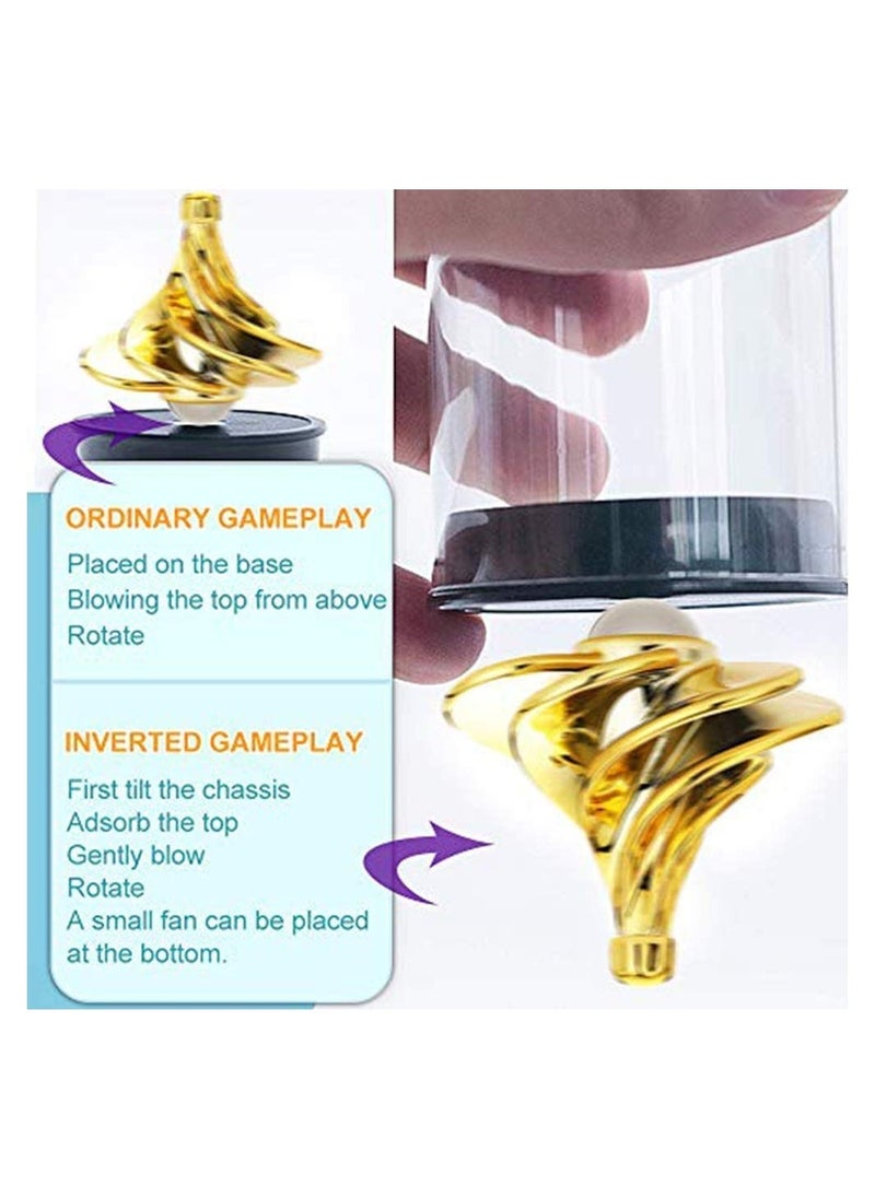 Prime by javaudan - Spinning Top Wind Gyro Blow Turn Desktop Decompression Toys Airflow Stress Relief Toy - Image 1