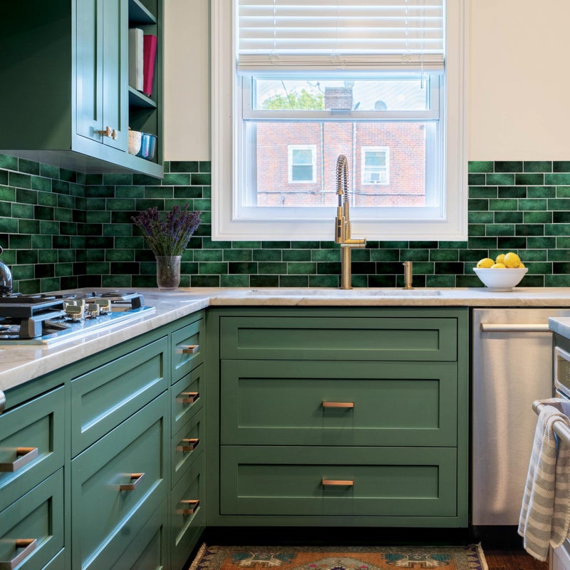 SMART TILES Peel and Stick Backsplash - 5 Sheets of 11.56" x 8.38" - 3D Adhesive Peel and Stick Tile Backsplash for Kitchen, Bathroom, Wall Tile - Image 2
