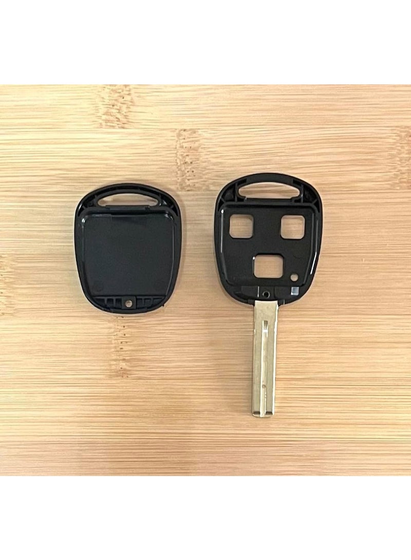 Arooma 3 Buttons Replacement Remote Fob Shell Case with Uncut Key for Lexus 1998-2008 ES300, ES330, GS400, GS430, GX470, IS250, IS300, IS350, LS400, LS430, LX470, RX300, RX330, SC430 (4cm Short Blade) - Image 3