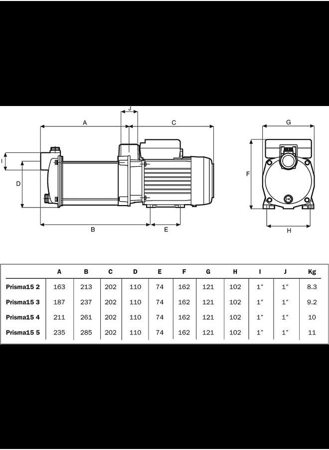 ESPA - Water Pump 0.6Kw 0.8HP - Image 1