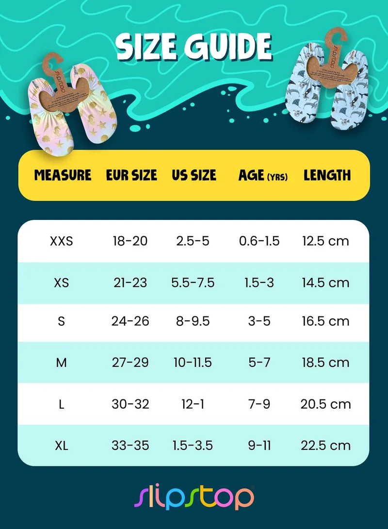 Slipstop Ivy Slipstop Ivy Print Kids Non Slip Water and Beach Shoes Lightweight Quick Dry Swim Ready Footwear for Babies and Children for Women | Best Price UAE