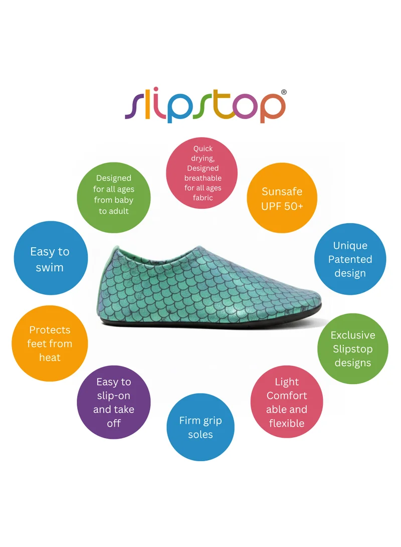Slipstop green Slipstop Ivy Print Kids Non Slip Water and Beach Shoes Lightweight Quick Dry Swim Ready Footwear for Babies and Children for Women | Best Price UAE