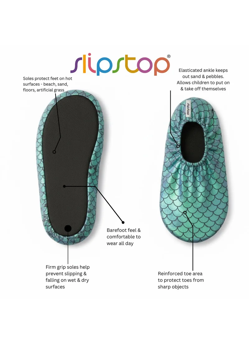 Slipstop Slipstop Ivy Print Kids Non Slip Water and Beach Shoes Lightweight Quick Dry Swim Ready Footwear for Babies and Children