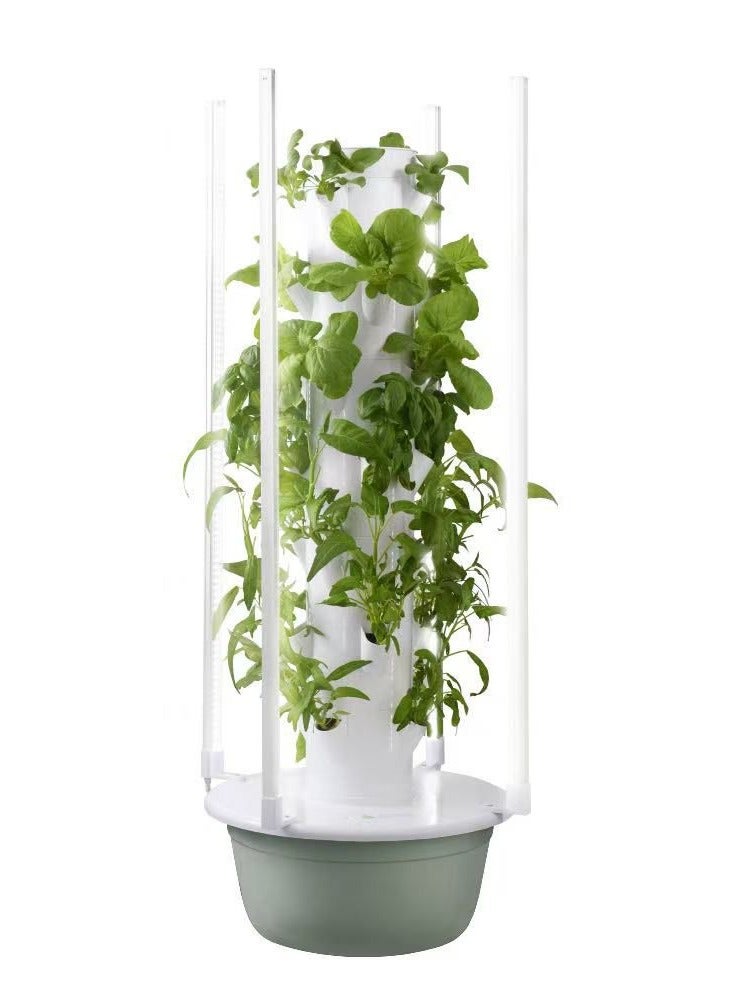 Generic EverBloom Smart Vertical Hydroponic Indoor Garden Tower with LED Grow Lights & Automatic Watering System For Faster and Healthy Growth  - Image 1