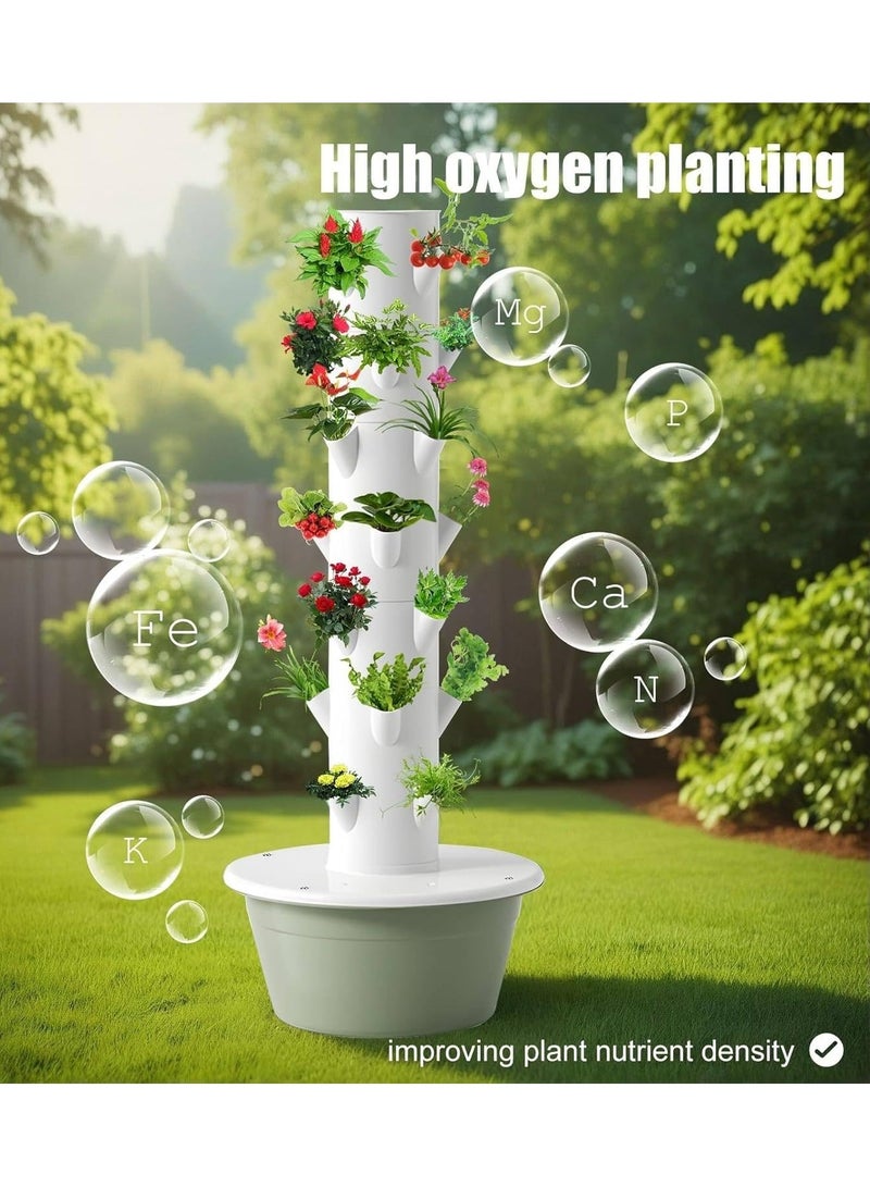 Generic EverBloom Smart Vertical Hydroponic Indoor Garden Tower with LED Grow Lights & Automatic Watering System For Faster and Healthy Growth  - Image 3