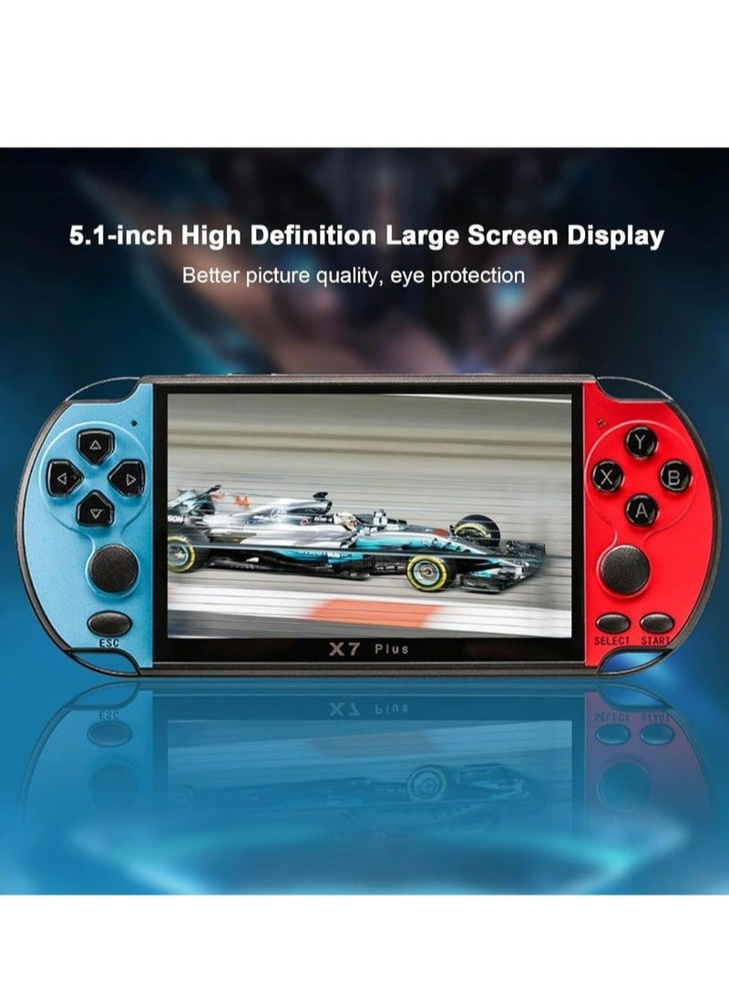 X7 Plus 8GB RAM 5.1-inch Build-in 7000+ Games Connect with TV Wireless Handheld Retro Double Rocker Video Game Console - Image 2