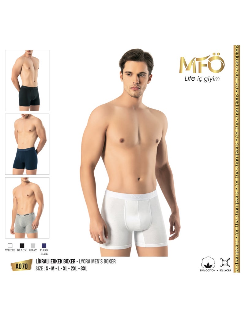 MFO MFO Boxer Made In Turkey 100% Cotton White Color  - Image 2