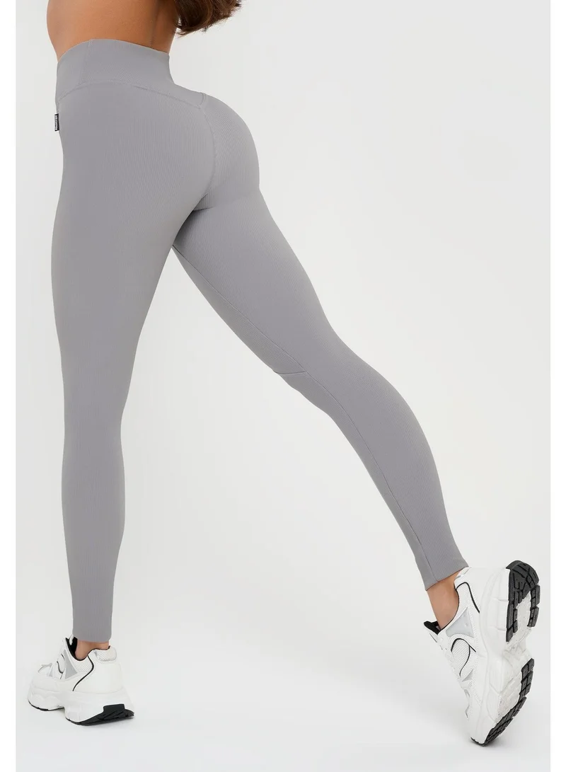 Ribbed High Waist Tummy Control Gym Leggings