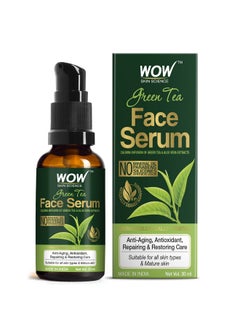 WOW Skin Science WOW Skin Science Green Tea Face Serum | Aloe Vera Extract with Pro Vitamin B5 & Vitamin E | Anti Aging, Skin Repair | Blemishes, Fine Lines, Smooth Skin | No Parabens | 30 ml  - Image 1