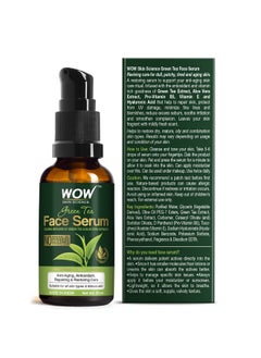 WOW Skin Science WOW Skin Science Green Tea Face Serum | Aloe Vera Extract with Pro Vitamin B5 & Vitamin E | Anti Aging, Skin Repair | Blemishes, Fine Lines, Smooth Skin | No Parabens | 30 ml  - Image 3
