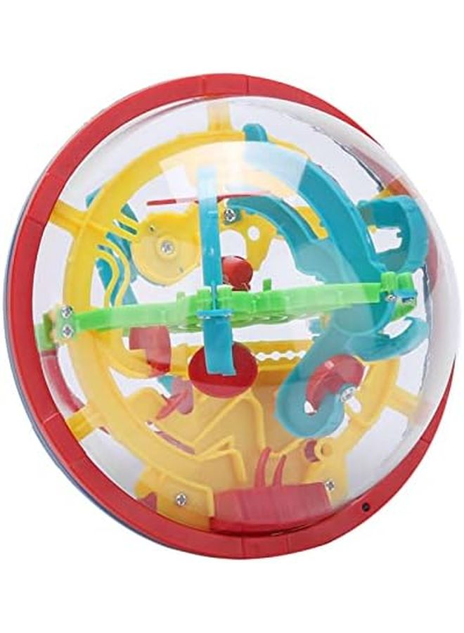 Pssopp 3D Maze Puzzle Ball Plastic 100 Challenging Barriers Improve Intellect Coordination Space Education Toy Age 6 Plus - Image 1