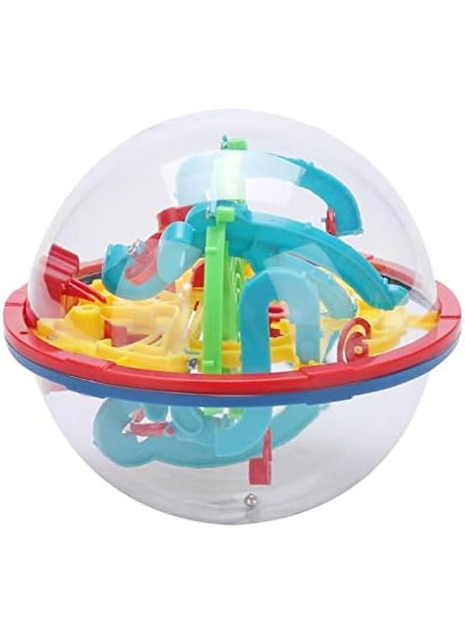 Pssopp 3D Maze Puzzle Ball Plastic 100 Challenging Barriers Improve Intellect Coordination Space Education Toy Age 6 Plus - Image 3