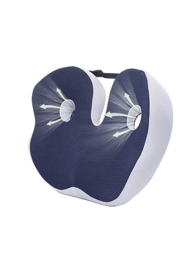 SYOSI Office Chair Seat Cushion, Car Seat Cushion, Seat Cushion for Back Pain Relief, Lumbar Support Pillow for Office Chair, Non-Slip Sciatica & Back Coccyx Tailbone Chair Pad  - Image 1