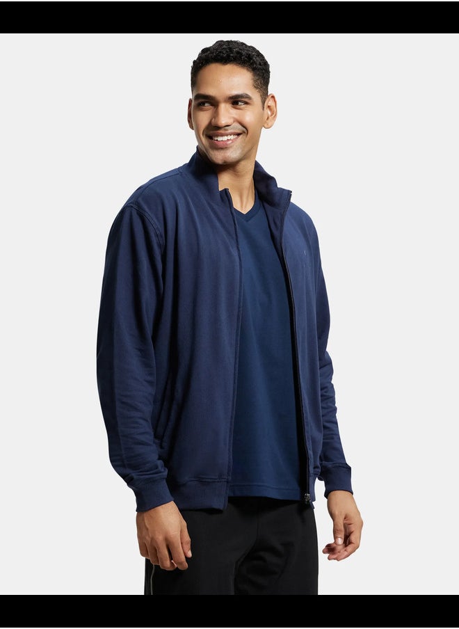 JOCKEY Jockey 2730 Super Combed Cotton French Terry Fabric Men's Regular Jacket with  Convenient Pockets  - Image 4