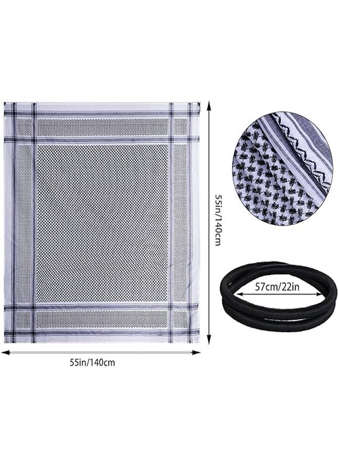 وهاواي Wrap Scarf Arabic Turban Tactical Desert Neck Headwear Wrap for Men Women, Arab Scarf 140X140cm - Image 2