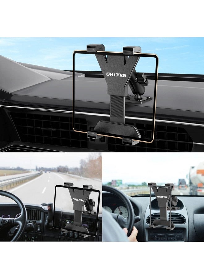 OHLPRO Tablet Holder for Truck, Heavy Duty Drill Base Tablet Car Mount for iPad, Mini, Samsung Galaxy (7" - 11") for Dashboard, Desks, Tabletop, ipad Mount Great for Wall, Commercial Vehicles - Image 1