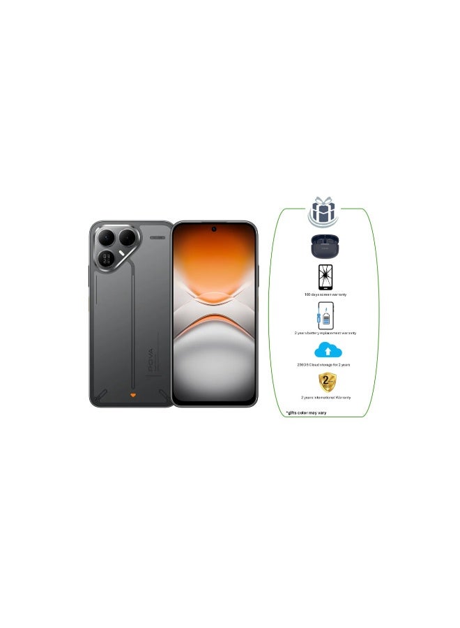 TECNO Pova 8 5G 8GB RAM 256GB Graphite Black + Tecno TWS + 180 days screen warranty + 2 years battery replacement warranty + 256GB Cloud storage for 2 years + 2 years International Warranty - Global Version - Image 1