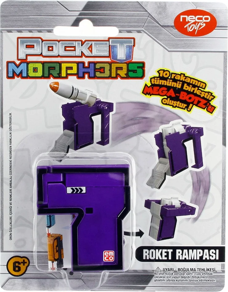 Pocket Morphers Transforming Numbers Rocket Launcher