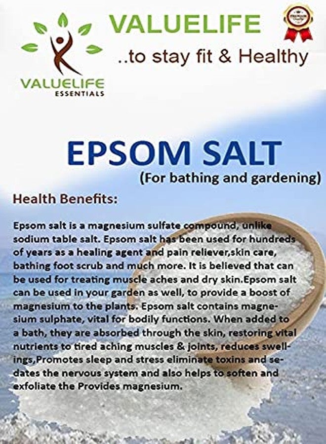 Value Life Essentials ملح إبسوم من فاليلايف (للاستحمام والزراعة) (متعدد الاستخدامات) 250 جرام - Image 3