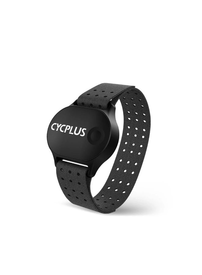 CYCPLUS H1 Heart Rate Monitor Armband – Bluetooth 5.1 & ANT+ HRM with LED Zone Indicator, ±1BPM Accuracy, IP67 Waterproof, Magnetic Charging, Compatible with Garmin, Wahoo, Zwift, Smartphones & Fitness Equipment - Image 1