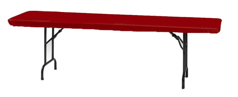Creative Converting Plastic Stay Put Banquet Table Cover 30 by 96Inch Regal Red