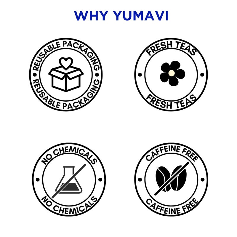 Yumavi شاي يوماتي البابونج وزهرة الفراشة - 30 جرام × 2 || لا زجاجات PET ضارة أو بلاستيك || مشروبات طبيعية مضادة للأكسدة || معزز للمناعة ومخفف للتوتر || شاي أعشاب خالي من الكافيين - Image 4