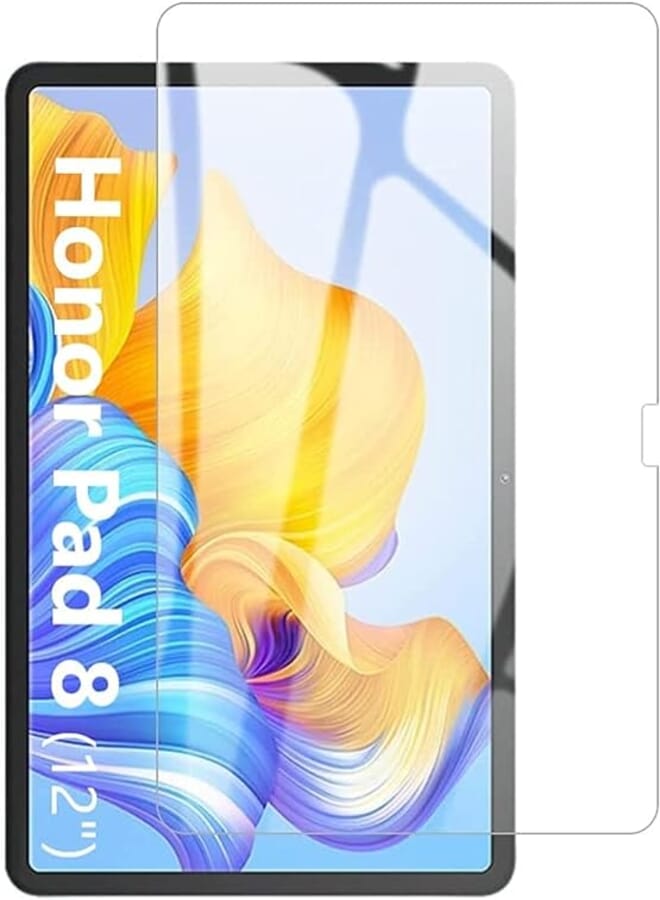 Screen Protector for Honor Pad 8, HD Clear Tempered Glass Screen Protector Cover High Hardness Anti-scratch Anti-fingerprint Bubble-Free Protective Film for Honor Pad 8