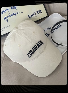 Joychic Korean Version Versatile Women Breathable Baseball Cap Spring Summer Autumn Adjustable Sun Protection Peaked Cap Suitable for Daily Outdoor Sports White  - Image 2