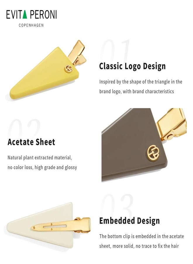 EVITA PERONI Creaseless Hair Clips for Women Colorful No Crease No Band Hair Clip for Makeup Flat Hair Clip for Hair Styling Salon Hair Dressing Bangs, Bright Black - Image 4