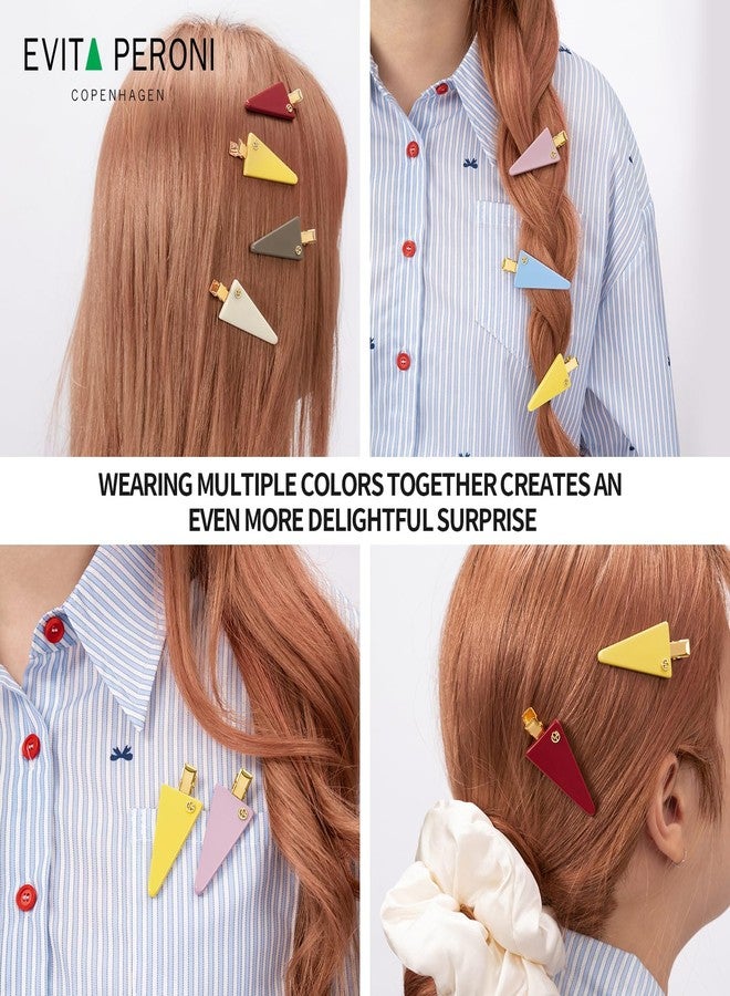 EVITA PERONI Creaseless Hair Clips for Women Colorful No Crease No Band Hair Clip for Makeup Flat Hair Clip for Hair Styling Salon Hair Dressing Bangs, Bright Black - Image 2