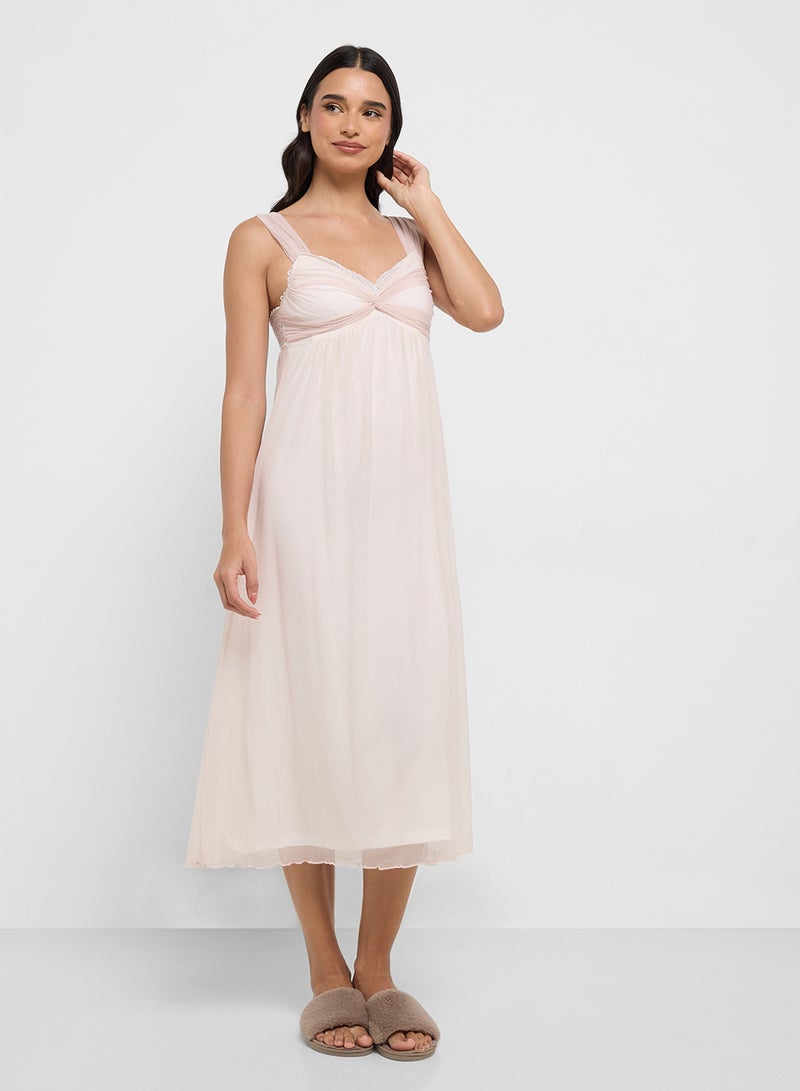 ELLA Nighdress With Lace Trims  - Image 4