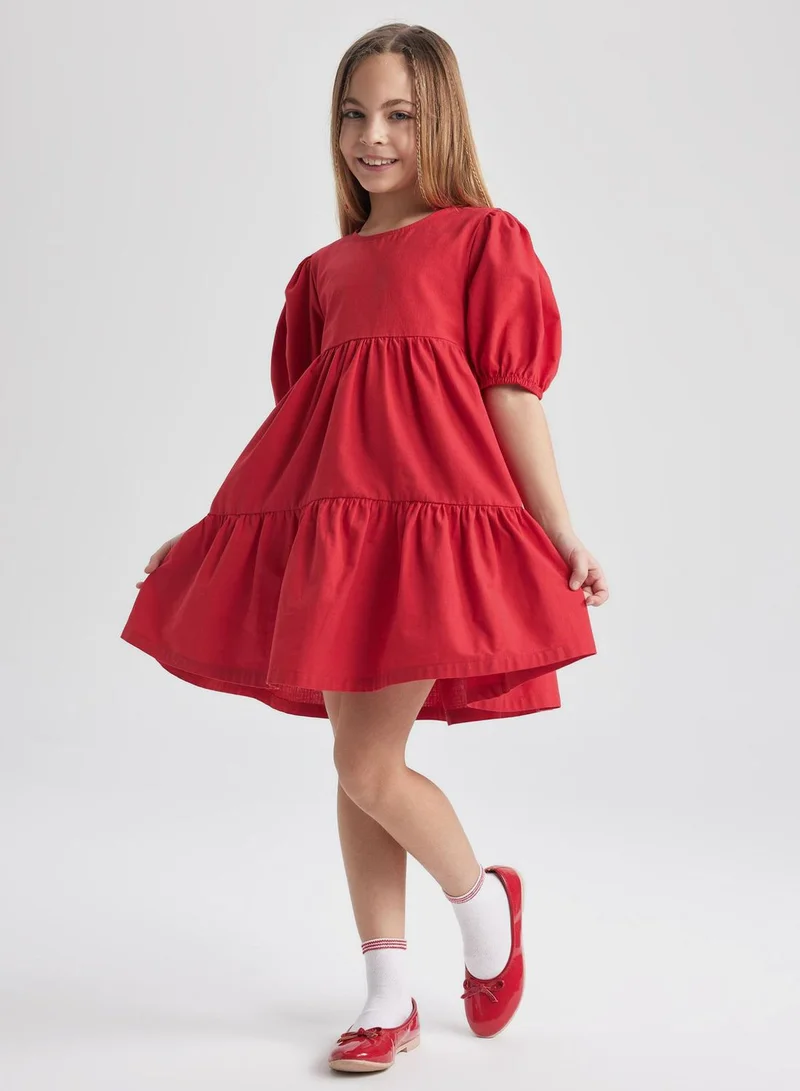 DeFacto Tiered Sleeve Dress