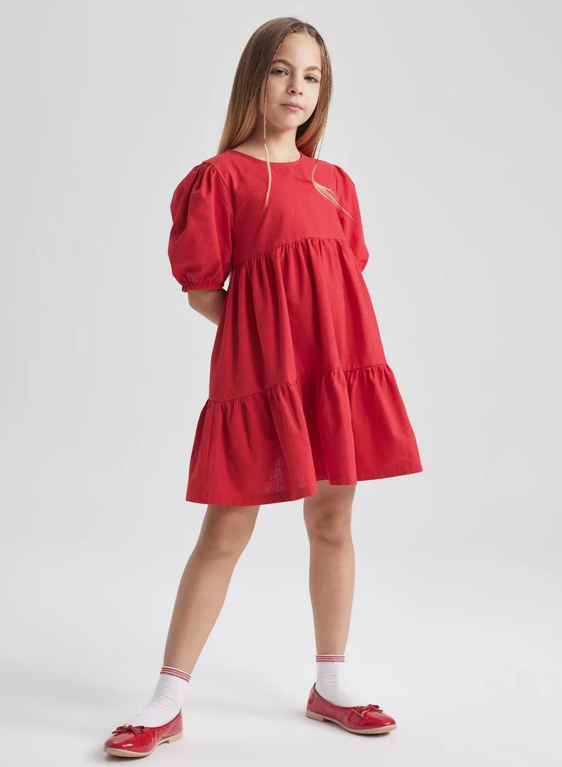 DeFacto Tiered Sleeve Dress
