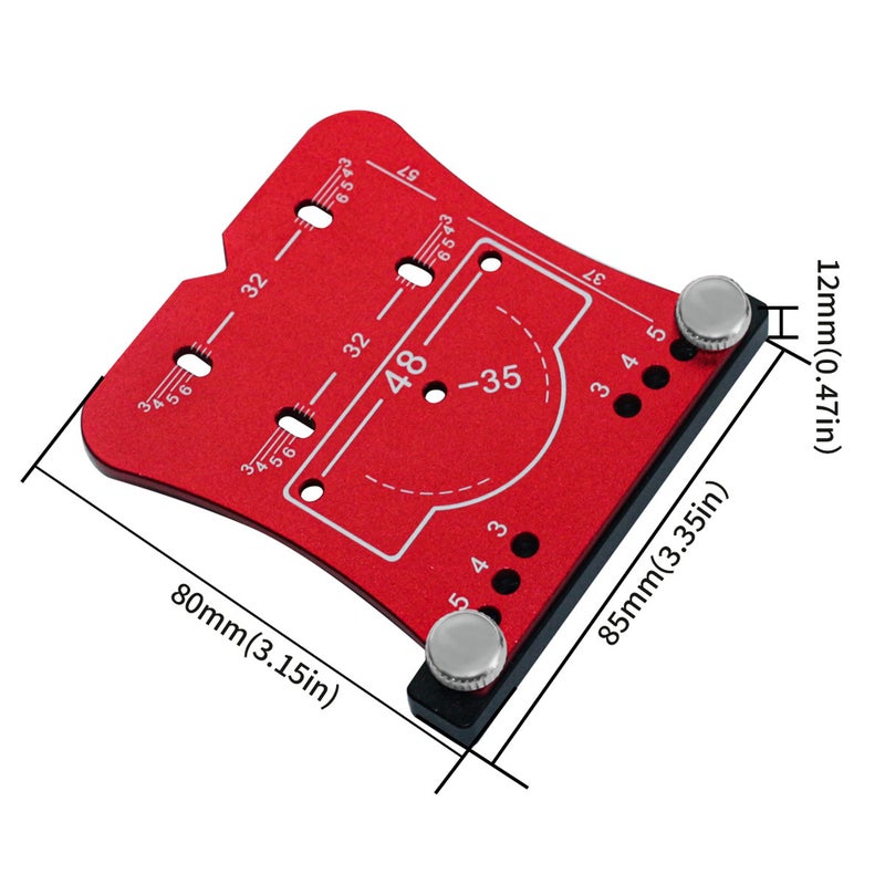 35mm Hinge Hole Opener Aluminum Alloy Hinge Hole Puncher Woodworking Hole Drilling Guide Locator Metal Hole Opener Hinges Drilling And Mounting Accessory - Image 2