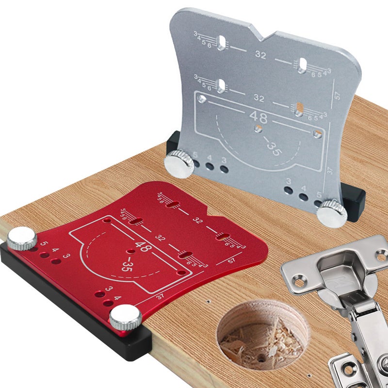 35mm Hinge Hole Opener Aluminum Alloy Hinge Hole Puncher Woodworking Hole Drilling Guide Locator Metal Hole Opener Hinges Drilling And Mounting Accessory - Image 5