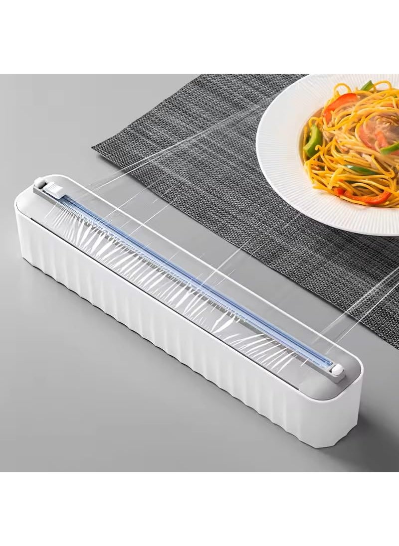 SGMSC SGMSC Plastic Wrap Food Foil Holder Cutter Dispenser Pack of 1  - Image 4