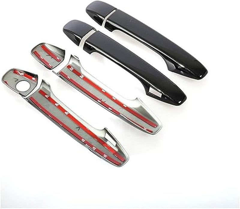 DEMULAX Glossy Black Car Door Handle Cover for Subaru Outback - Image 3