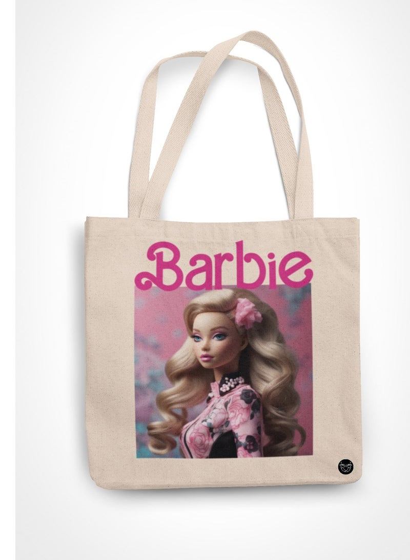 Barbie design canvas bag