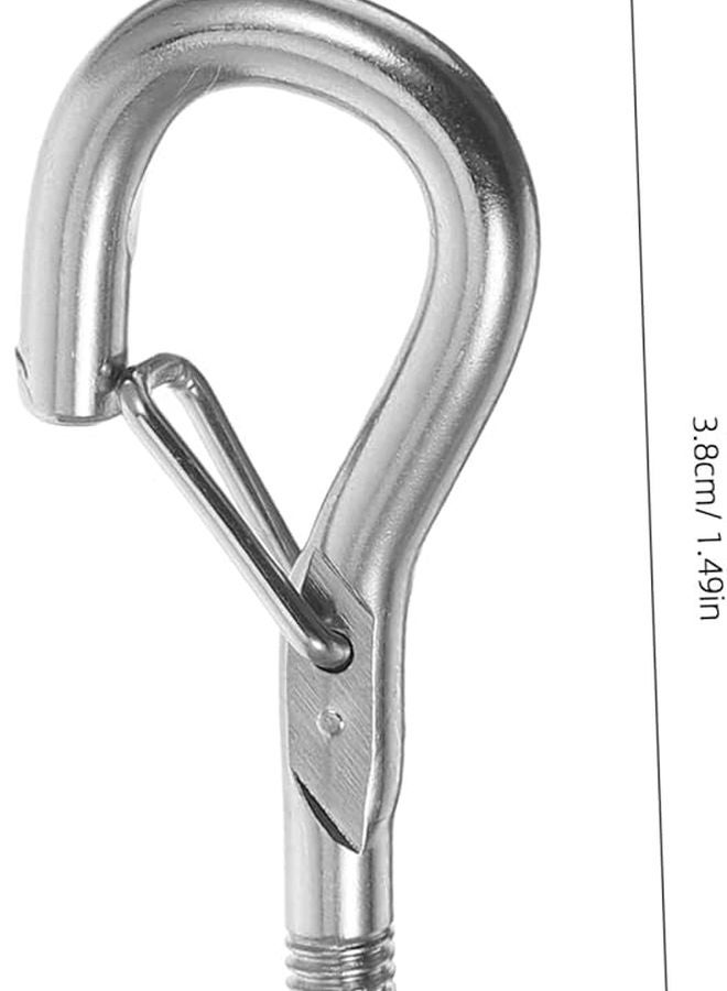 خطافات براغي ثقيلة 10 قطع مع مشبك أمان للتعليق الخارجي للنباتات وأضواء الخيط - Image 3