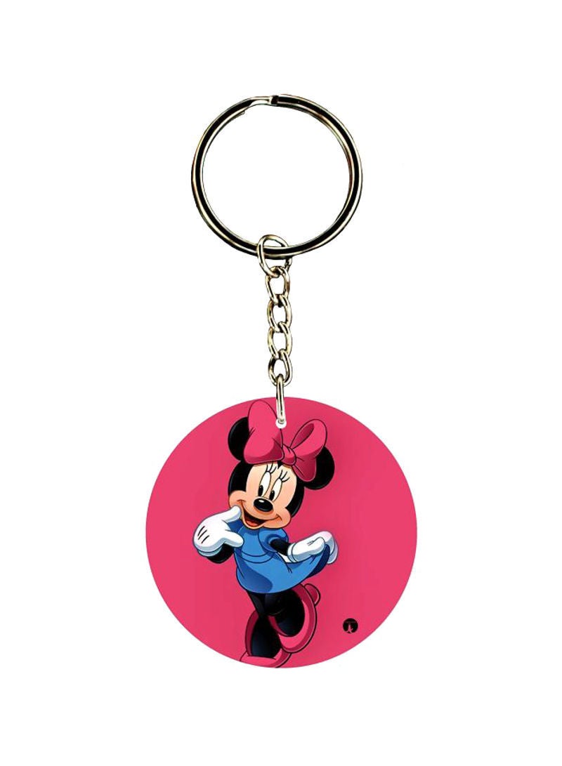 RKN Double Sided Minnie Mouse Printed Keychain