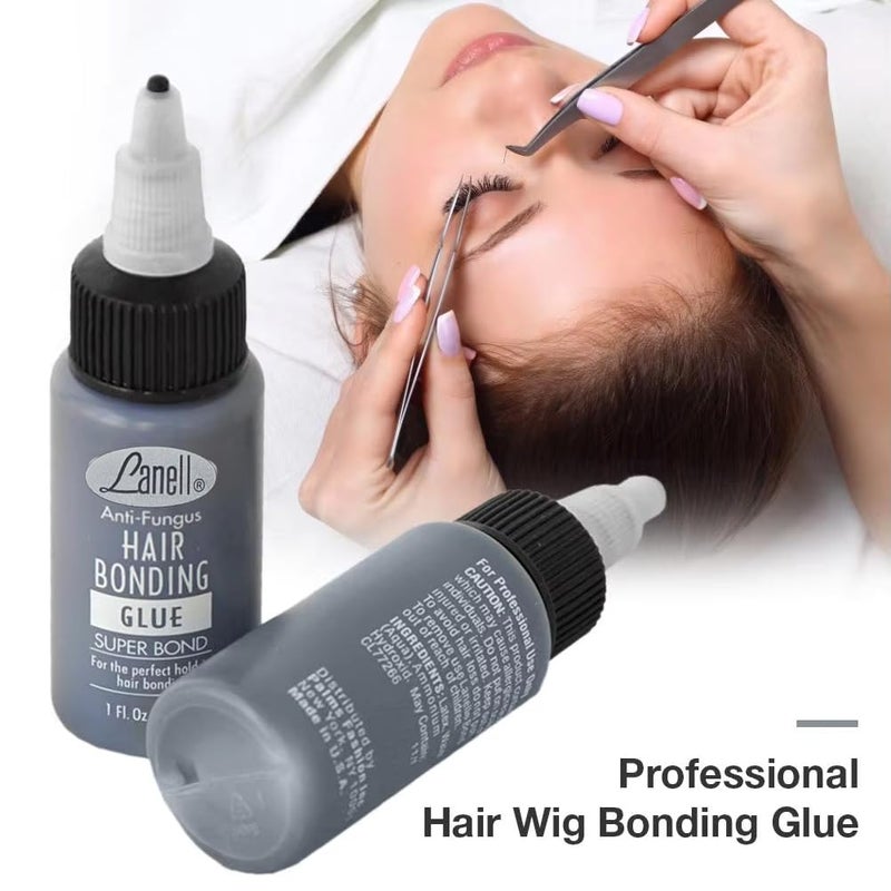 Lanel Anti-Fungal Hair Glue - For Permanent Eyelashes & Wigs 30ml - Image 4