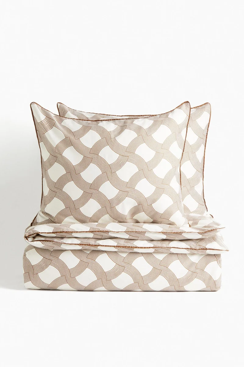 H&M Double/king size sateen duvet cover set