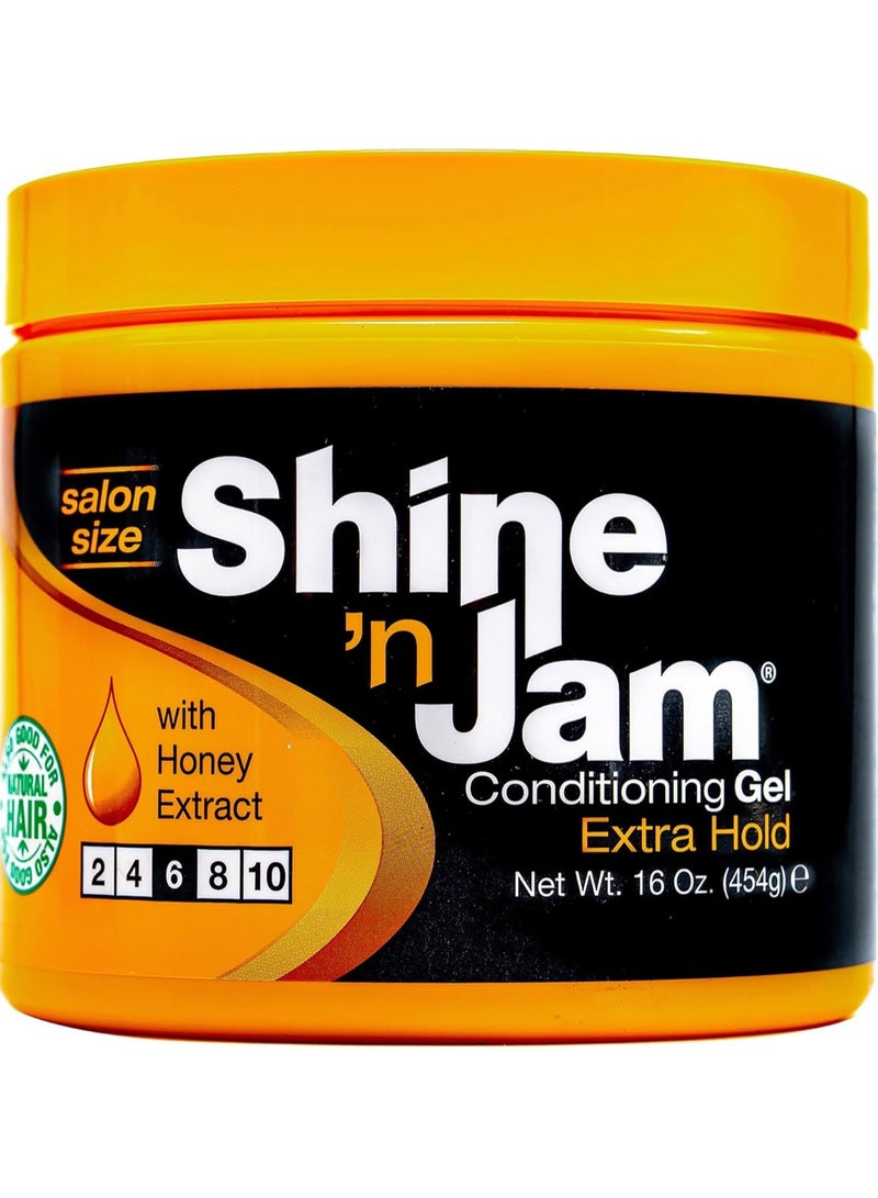 Shine 'n Jam Conditioning Gel | Extra Hold 454g - Image 1