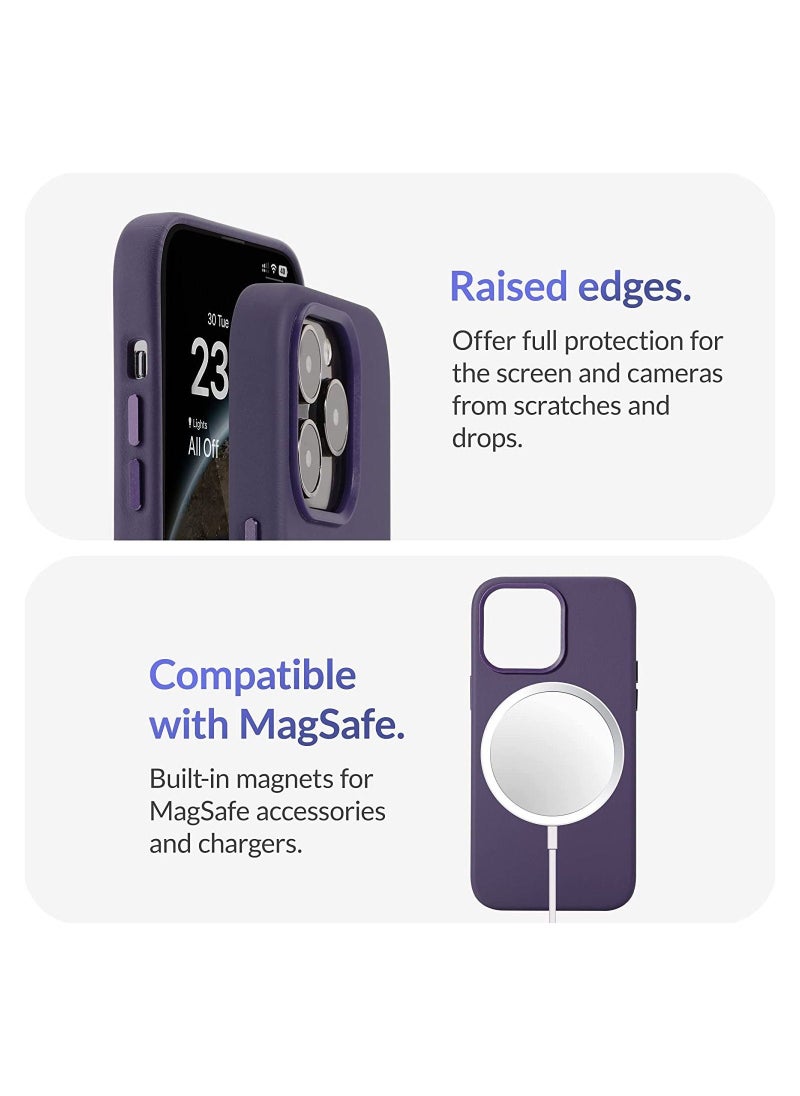 Classic - (for iPhone 14 Pro Max) - European Nappa Leather Case - Smoothen and Soften Over Time - Compatible with Magsafe - Image 5