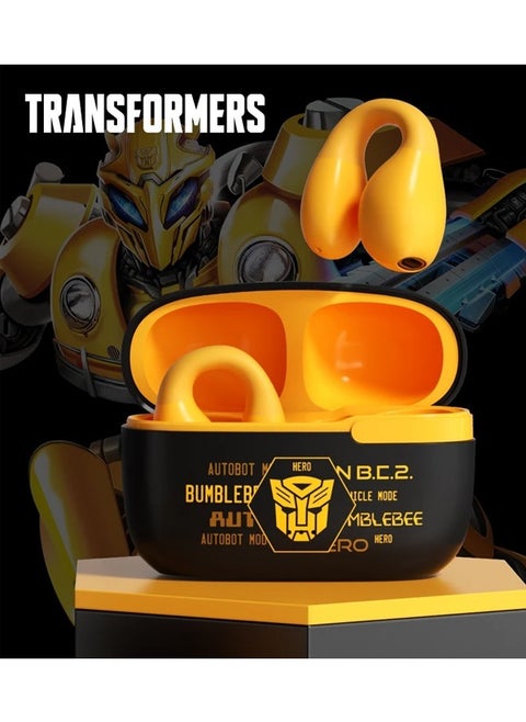 Transformers TF-T05 Wireless Bluetooth Earbuds Gaming Headphones Long Battery Life Headset Low Latency HIFI Stereo Sound with Music Noise Cancellation Calls Black