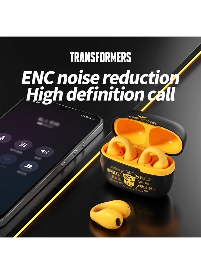 Transformers TF-T05 Wireless Bluetooth Earbuds Gaming Headphones Long Battery Life Headset Low Latency HIFI Stereo Sound with Music Noise Cancellation Calls Black - Image 2