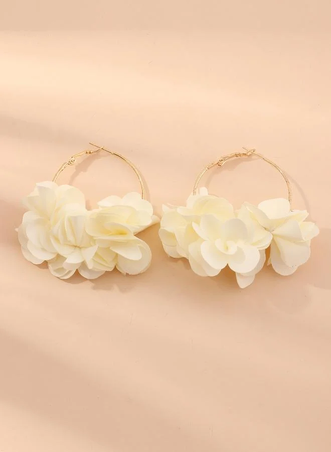 تايك تو Petal Hoop Earrings